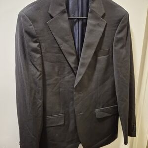 Tommy Hilfiger Men's Black Classic Two-Button Blazer